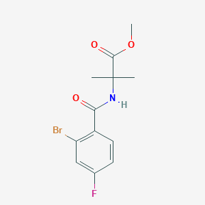 Methyl 2-(2-bromo-4-fluorobenzamido)-2-methylpropanoate