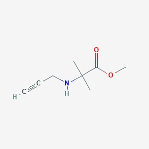 molecular formula C8H13NO2 B14908042 Methyl 2-methyl-2-(prop-2-yn-1-ylamino)propanoate 