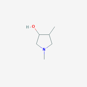 molecular formula C6H13NO B14908045 1,4-Dimethylpyrrolidin-3-ol 