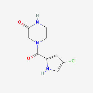 4-(4-chloro-1H-pyrrole-2-carbonyl)piperazin-2-one