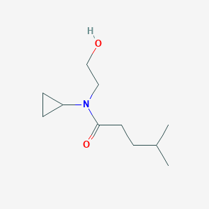 molecular formula C11H21NO2 B14908053 N-cyclopropyl-N-(2-hydroxyethyl)-4-methylpentanamide 