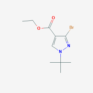 molecular formula C10H15BrN2O2 B1490808 3-bromo-1-tert-butyl-1H-pyrazole-4-carboxylate d'éthyle CAS No. 1407966-16-8