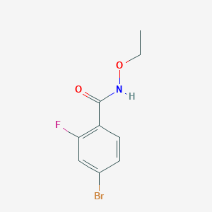 4-bromo-N-ethoxy-2-fluorobenzamide