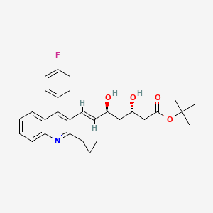 tert-Butyl (3S,5S,E)-7-(2-cyclopropyl-4-(4-fluorophenyl)quinolin-3-yl)-3,5-dihydroxyhept-6-enoate