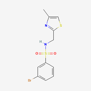 3-Bromo-n-((4-methylthiazol-2-yl)methyl)benzenesulfonamide