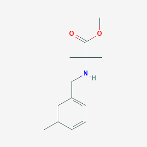 Methyl 2-methyl-2-((3-methylbenzyl)amino)propanoate