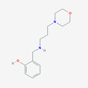 molecular formula C14H22N2O2 B14908127 2-({[3-(Morpholin-4-yl)propyl]amino}methyl)phenol 