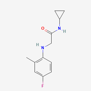 n-Cyclopropyl-2-((4-fluoro-2-methylphenyl)amino)acetamide