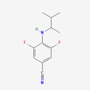 3,5-Difluoro-4-((3-methylbutan-2-yl)amino)benzonitrile