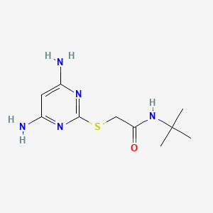 molecular formula C10H17N5OS B14908168 n-(Tert-butyl)-2-((4,6-diaminopyrimidin-2-yl)thio)acetamide 