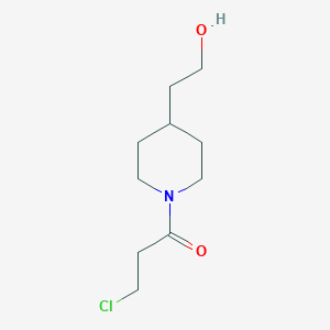 3-Chloro-1-(4-(2-hydroxyethyl)piperidin-1-yl)propan-1-one