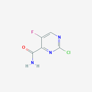 2-Chloro-5-fluoropyrimidine-4-carboxamide