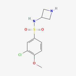 molecular formula C10H13ClN2O3S B14908179 N-(azetidin-3-yl)-3-chloro-4-methoxybenzenesulfonamide 