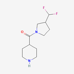 (3-(Difluoromethyl)pyrrolidin-1-yl)(piperidin-4-yl)methanone