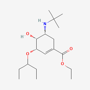 Ethyl (3S,4R,5R)-5-(tert-butylamino)-4-hydroxy-3-(pentan-3-yloxy)cyclohex-1-ene-1-carboxylate