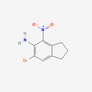 6-Bromo-4-nitro-2,3-dihydro-1H-inden-5-amine