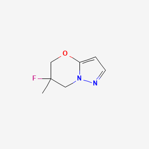 molecular formula C7H9FN2O B14908201 6-Fluoro-6-methyl-6,7-dihydro-5H-pyrazolo[5,1-b][1,3]oxazine 