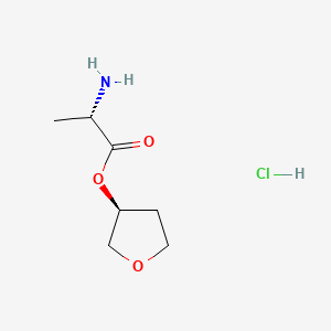 molecular formula C7H14ClNO3 B14908204 (S)-Tetrahydrofuran-3-yl L-alaninate hydrochloride 