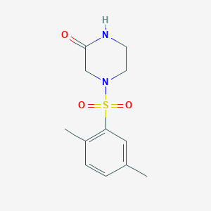 4-((2,5-Dimethylphenyl)sulfonyl)piperazin-2-one