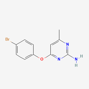 4-(4-Bromophenoxy)-6-methylpyrimidin-2-amine