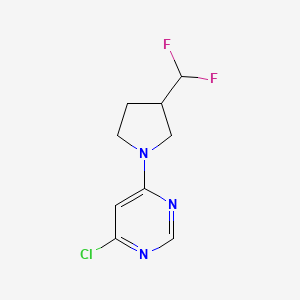 4-Chloro-6-(3-(difluoromethyl)pyrrolidin-1-yl)pyrimidine