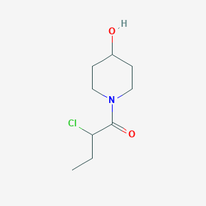 molecular formula C9H16ClNO2 B1490823 2-Chloro-1-(4-hydroxypiperidin-1-yl)butan-1-one CAS No. 2092093-19-9