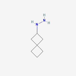 molecular formula C7H14N2 B14908243 Spiro[3.3]heptan-2-ylhydrazine 