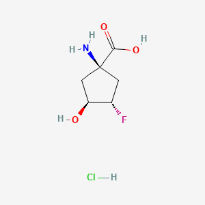 molecular formula C6H11ClFNO3 B14908248 rel-(1R,3S,4S)-1-Amino-3-fluoro-4-hydroxycyclopentanecarboxylic acid hydrochloride 