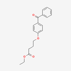 molecular formula C19H20O4 B14908254 Ethyl 4-(4-benzoylphenoxy)butanoate 