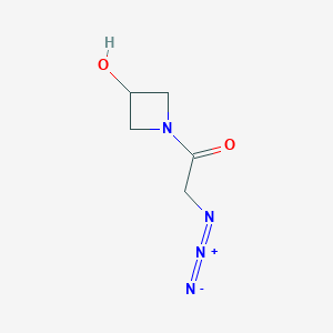 2-Azido-1-(3-hydroxyazetidin-1-yl)ethan-1-one