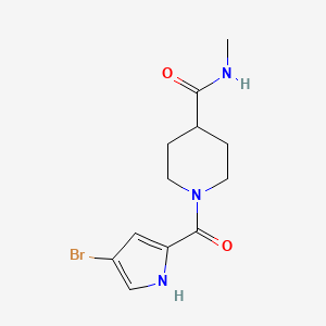 1-(4-bromo-1H-pyrrole-2-carbonyl)-N-methylpiperidine-4-carboxamide