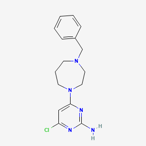 molecular formula C16H20ClN5 B14908264 4-(4-Benzyl-1,4-diazepan-1-yl)-6-chloropyrimidin-2-amine 