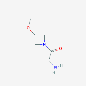 molecular formula C6H12N2O2 B1490827 2-氨基-1-(3-甲氧基氮杂环丁-1-基)乙-1-酮 CAS No. 1849363-53-6