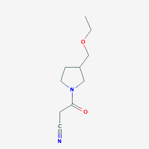 molecular formula C10H16N2O2 B1490829 3-(3-(Ethoxymethyl)pyrrolidin-1-yl)-3-oxopropanenitrile CAS No. 2097991-30-3