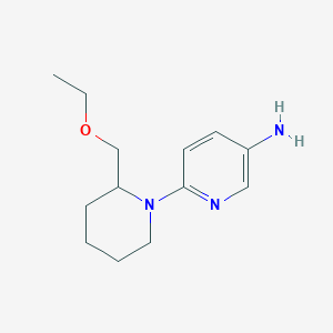 6-(2-(Ethoxymethyl)piperidin-1-yl)pyridin-3-amine