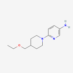 molecular formula C13H21N3O B1490831 6-(4-(Ethoxymethyl)piperidin-1-yl)pyridin-3-amine CAS No. 2098046-92-3