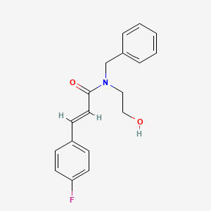 n-Benzyl-3-(4-fluorophenyl)-N-(2-hydroxyethyl)acrylamide