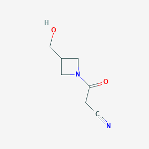 3-(3-(Hydroxymethyl)azetidin-1-yl)-3-oxopropanenitrile