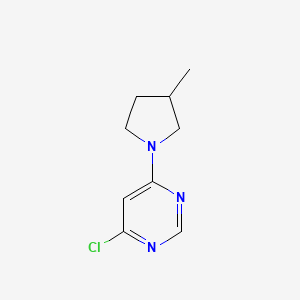 molecular formula C9H12ClN3 B14908343 4-Chloro-6-(3-methylpyrrolidin-1-yl)pyrimidine 