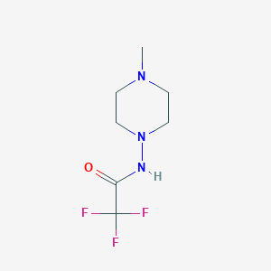 molecular formula C7H12F3N3O B14908360 2,2,2-trifluoro-N-(4-methylpiperazin-1-yl)acetamide 