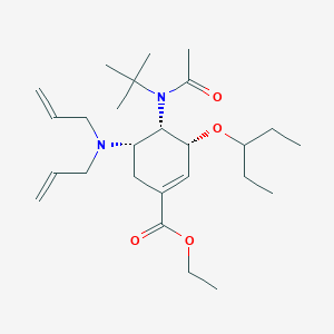 (3R,4S,5S)-Ethyl 4-(N-(tert-butyl)acetamido)-5-(diallylamino)-3-(pentan-3-yloxy)cyclohex-1-enecarboxylate