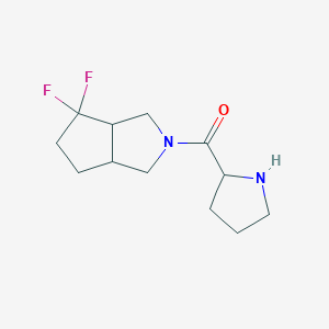 molecular formula C12H18F2N2O B1490839 4,4-Difluoro-2-prolyloctahydrocyclopenta[c]pyrrole CAS No. 2097943-51-4