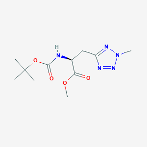 (S)-Methyl 2-((tert-butoxycarbonyl)amino)-3-(2-methyl-2H-tetrazol-5-yl)propanoate