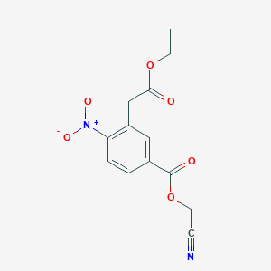 Cyanomethyl 3-(2-ethoxy-2-oxoethyl)-4-nitrobenzoate