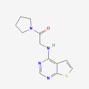 1-(Pyrrolidin-1-yl)-2-(thieno[2,3-d]pyrimidin-4-ylamino)ethan-1-one