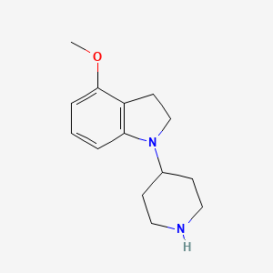 molecular formula C14H20N2O B1490842 4-Methoxy-1-(piperidin-4-yl)indoline CAS No. 2097991-86-9