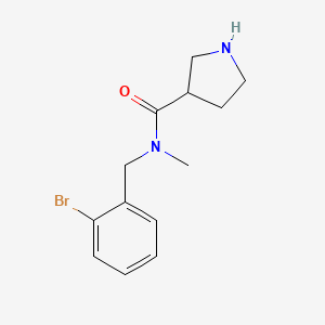 n-(2-Bromobenzyl)-N-methylpyrrolidine-3-carboxamide