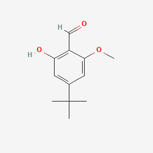 molecular formula C12H16O3 B14908427 4-(tert-Butyl)-2-hydroxy-6-methoxybenzaldehyde 