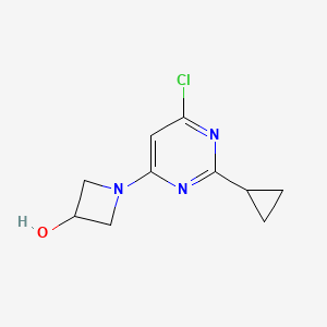 1-(6-Chloro-2-cyclopropylpyrimidin-4-yl)azetidin-3-ol