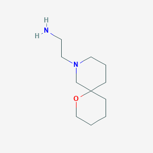 2-(1-Oxa-8-azaspiro[5.5]undecan-8-yl)ethan-1-amine